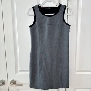 THEORY Denata Gray Crepe Sleevelesss Ponte Knit Dress | 2